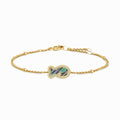 "Mini" Fish Ocean Pearl Silver Bracelet