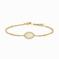 "Mini" Marquise Mother-of-Pearl Silver Bracelet