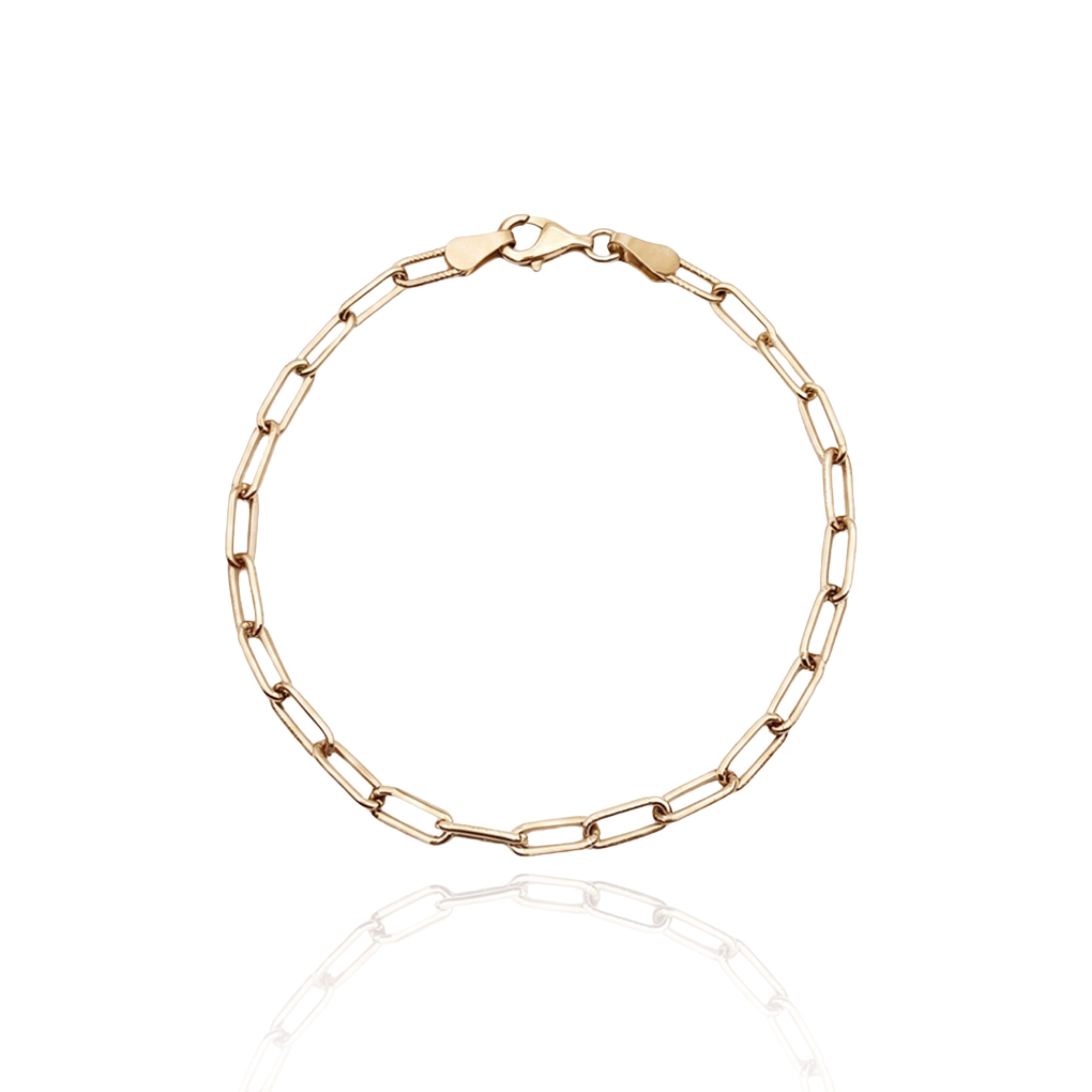 GJ Forse Chain Silver Bracelet 