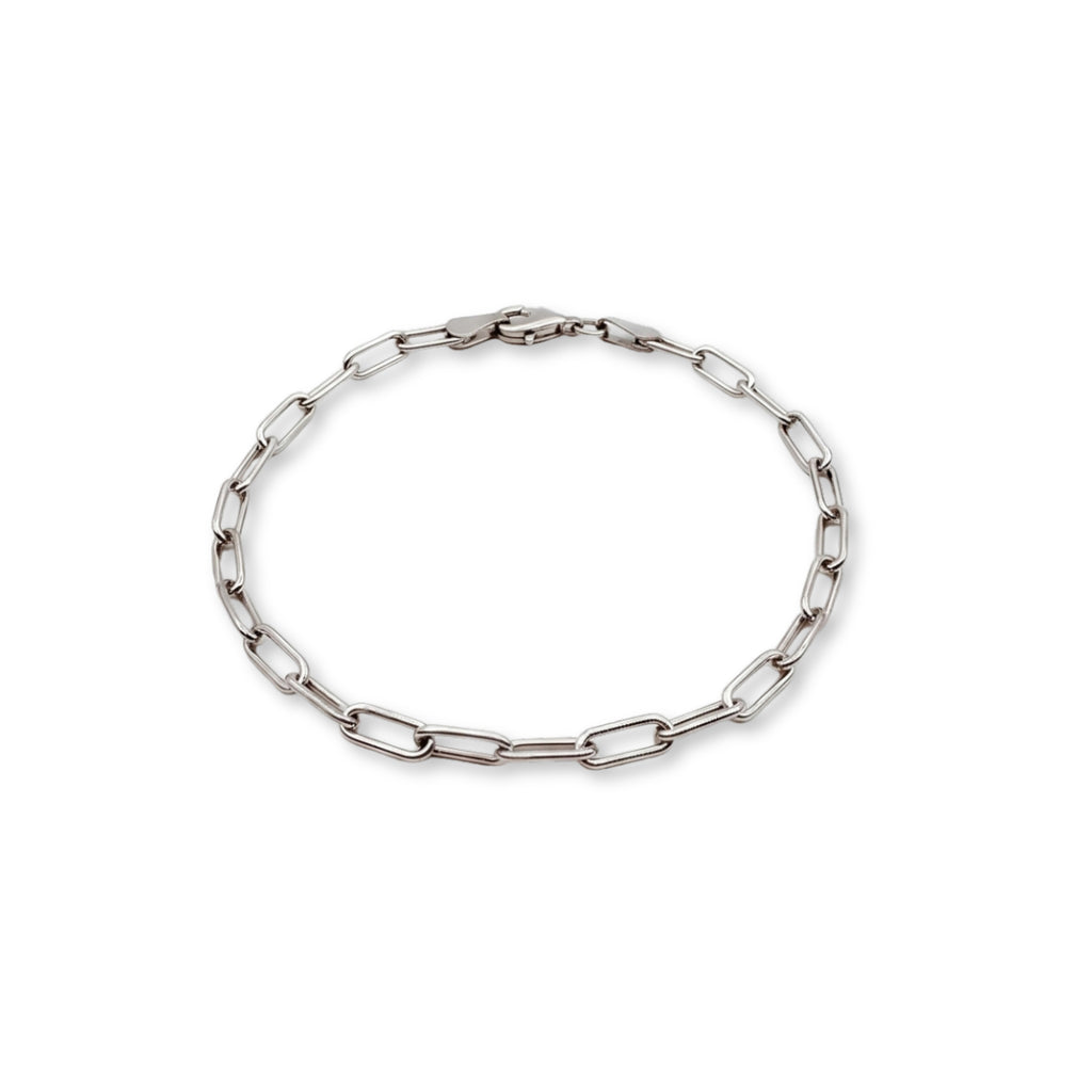 GJ Forse Chain Silver Bracelet 