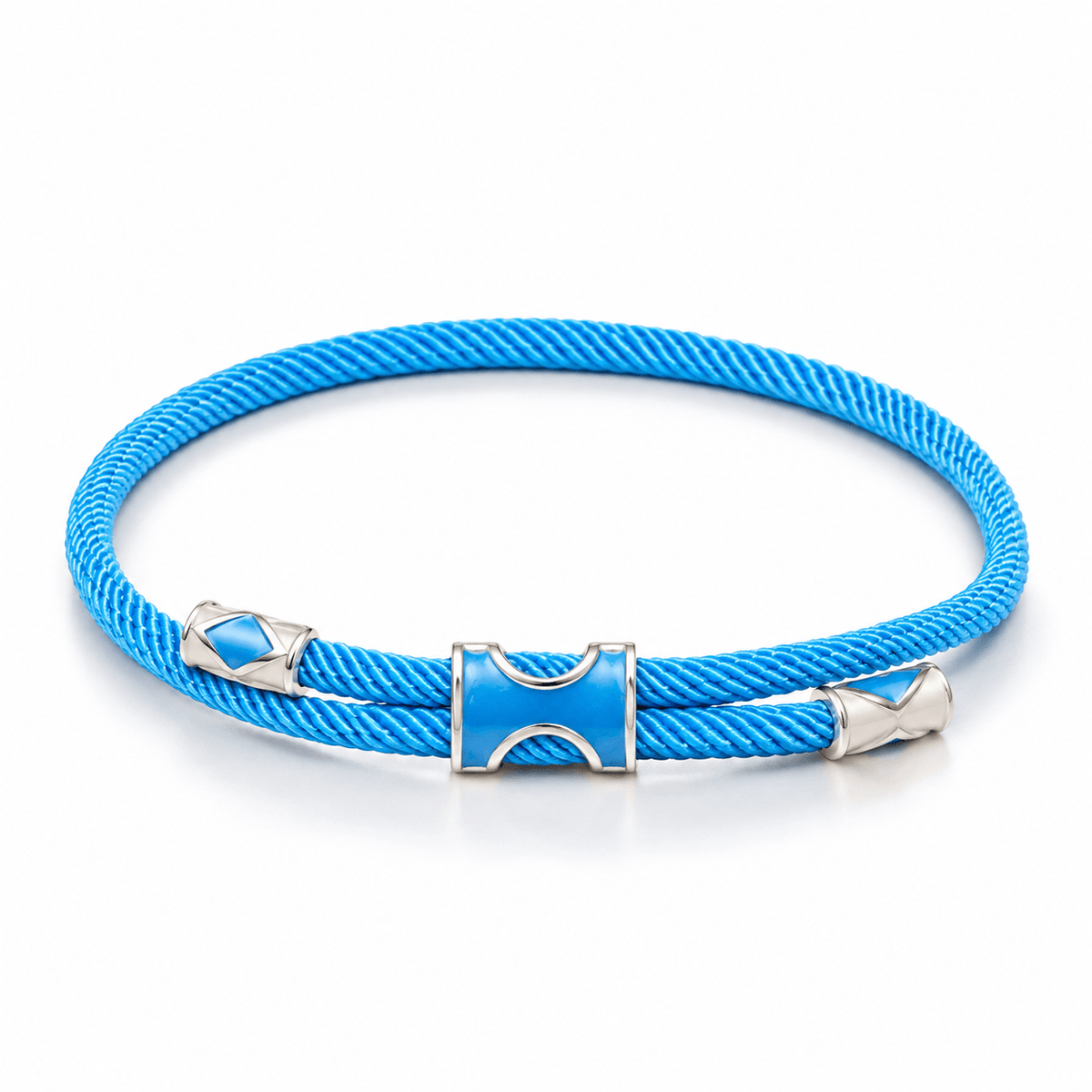 Gosi Silver Lucky Bracelet - Baby Blue