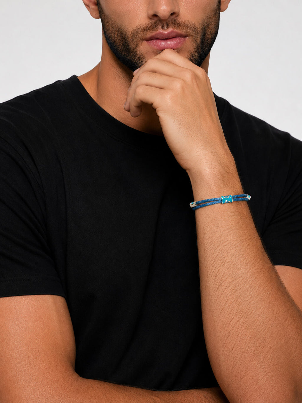 Gosi Silver Lucky Bracelet - Baby Blue