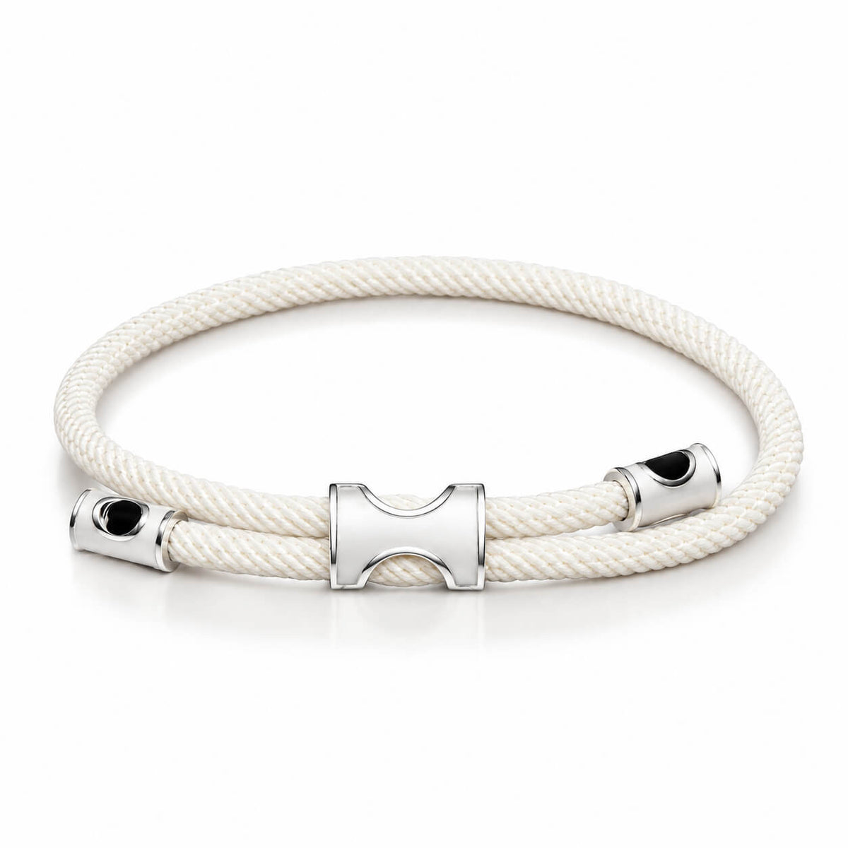 Gosi Silver Lucky Bracelet - White