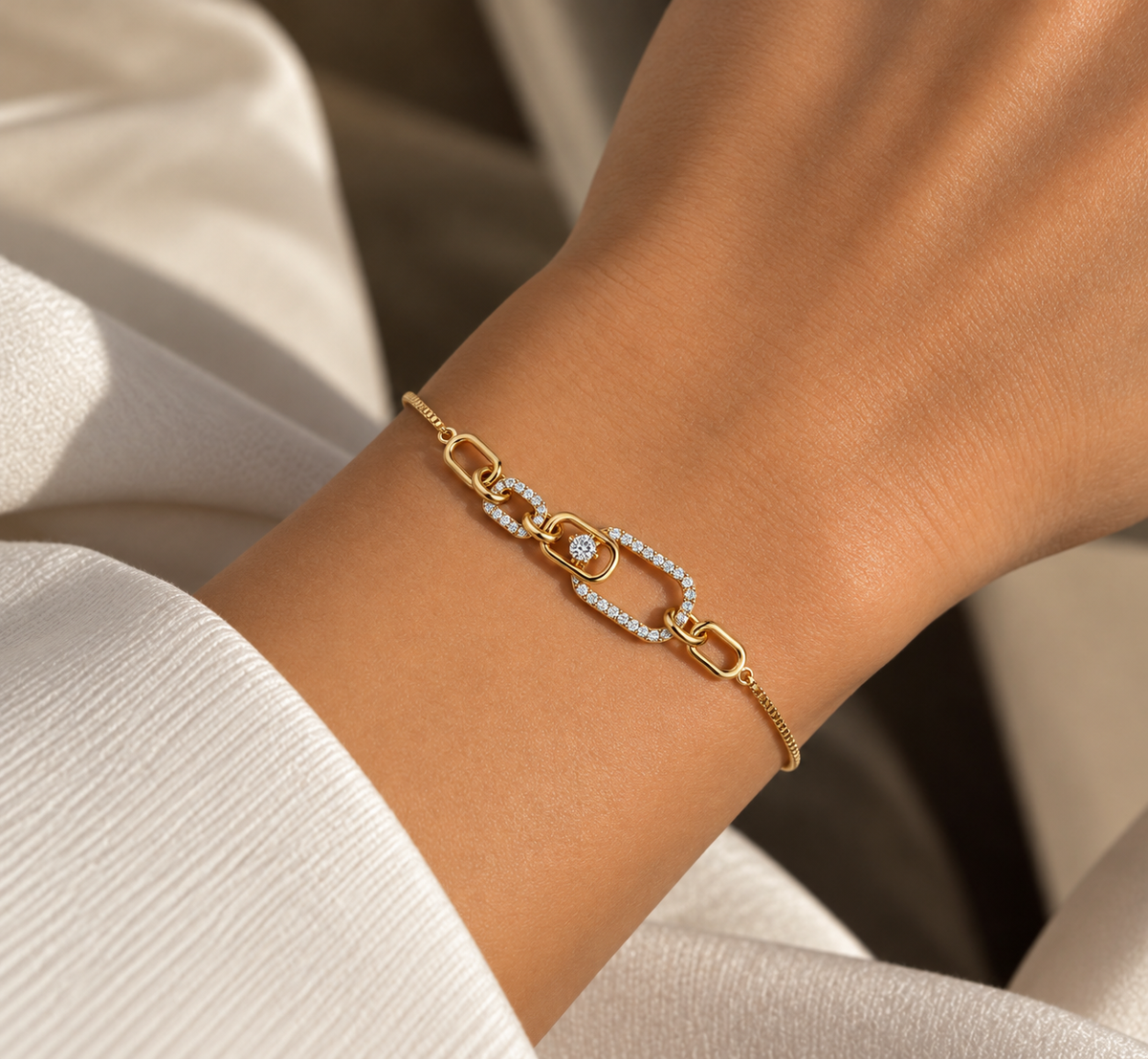 Italian Zircon Stone Bracelet 