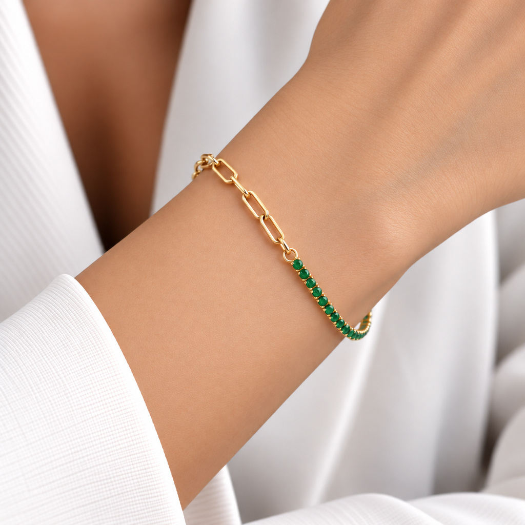 Chain &amp; Waterway Art Bracelet 