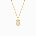 Fish Mother-of-Pearl Silver Necklace