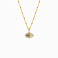 Marquise Ocean Mother-of-Pearl Silver Necklace 