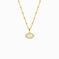 Marquise Mother-of-Pearl Silver Necklace 