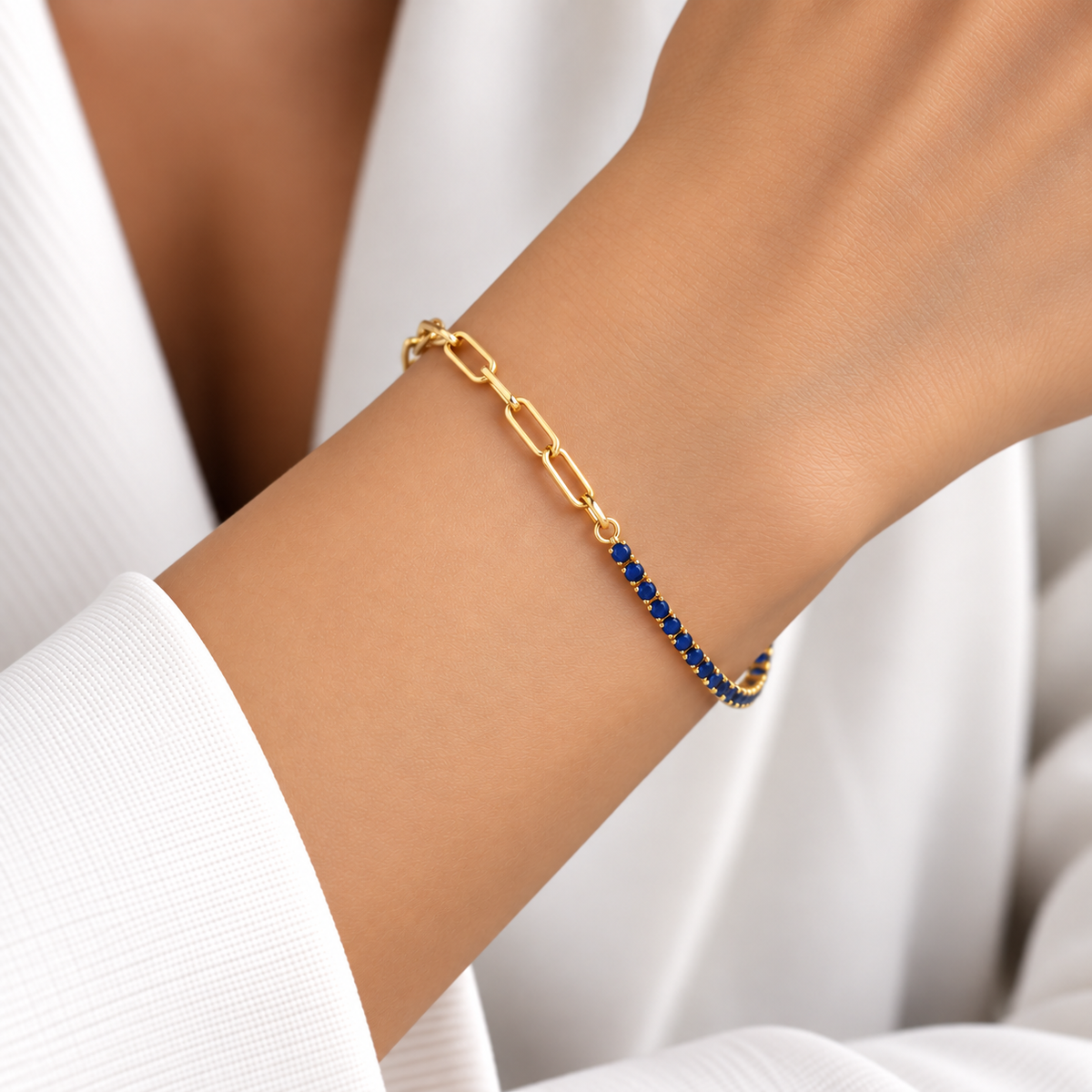 Chain &amp; Waterway Art Bracelet 