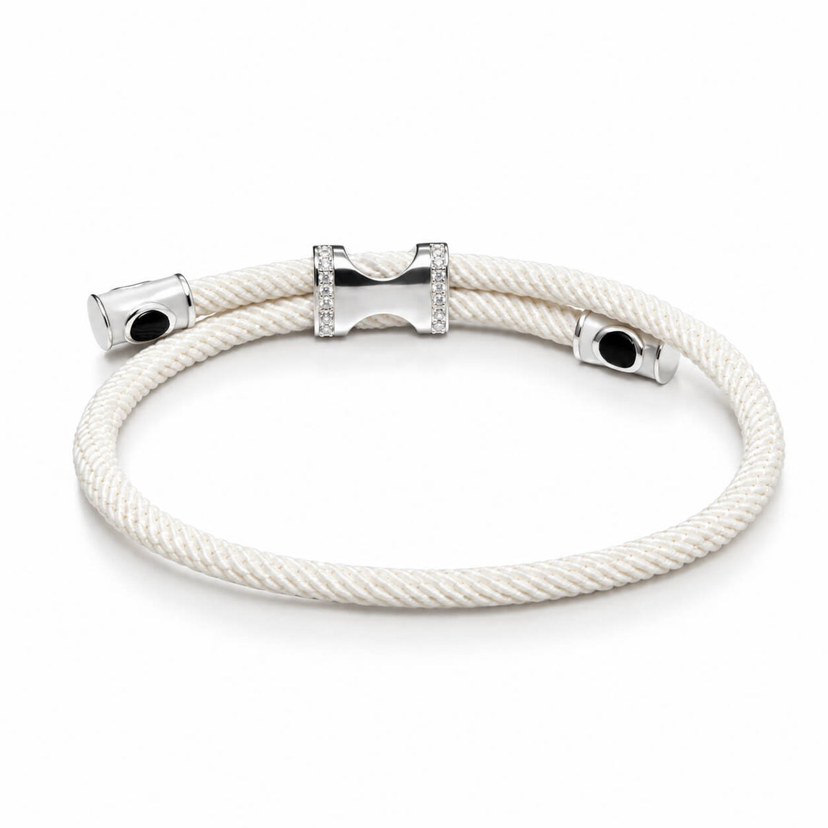 Gosi Silver Lucky Bracelet - White