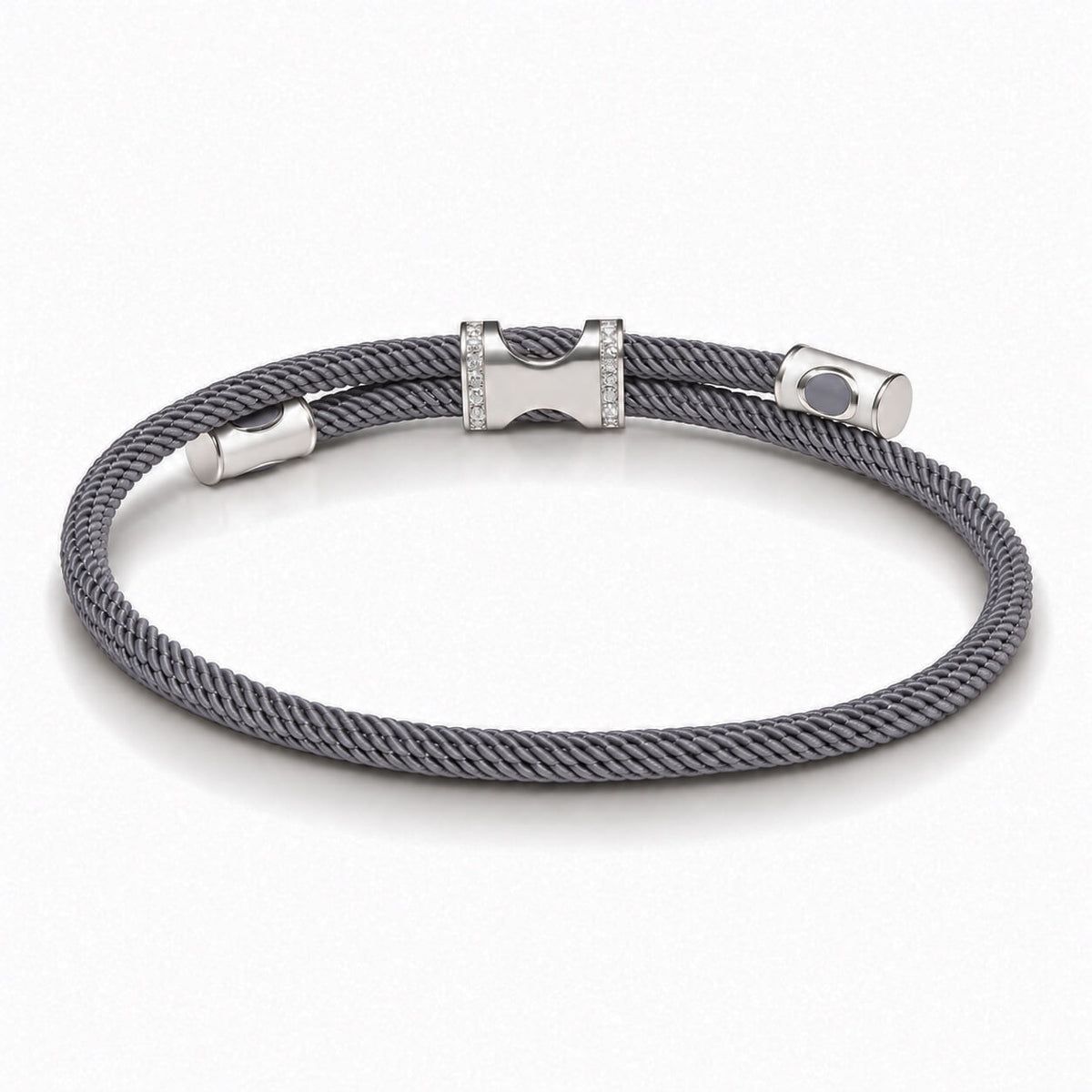 Gosi Silver Lucky Bracelet - Grey