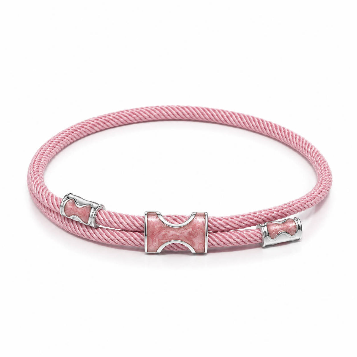 Gosi Silver Lucky Bracelet - Pink