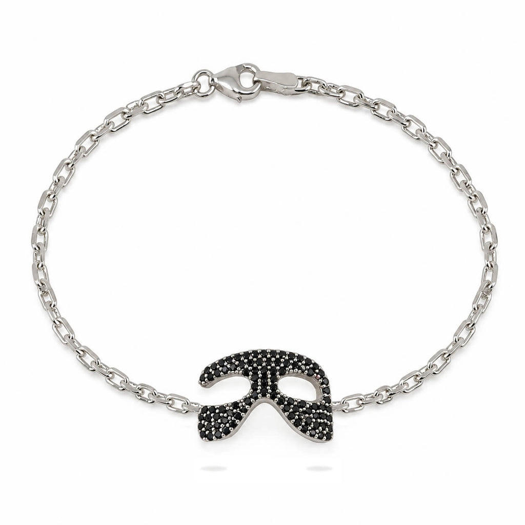 Gosi x Men Mask Chain Silver Bracelet 