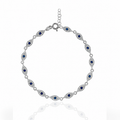 Marquise Eye Silver Bracelet 