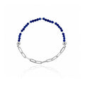 Lapis Lazuli & Forse Art Gümüş Bileklik
