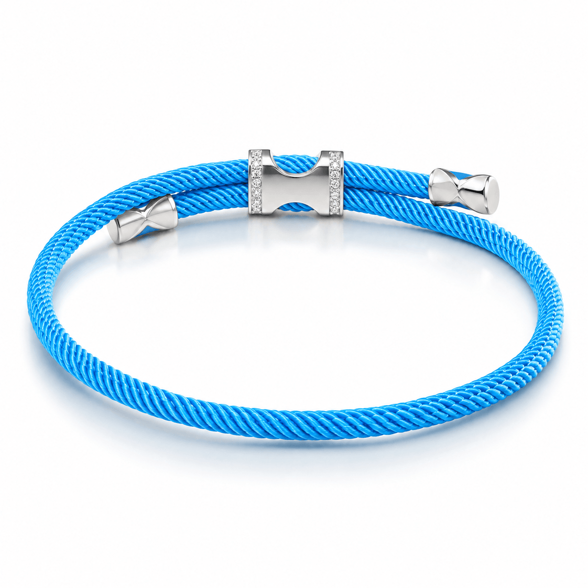 Gosi Silver Lucky Bracelet - Baby Blue