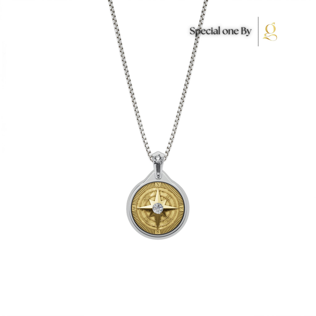 S26® 0.10 Carat Compass Necklace