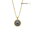 S26® 0.10 Carat Black Diamond Compass Necklace