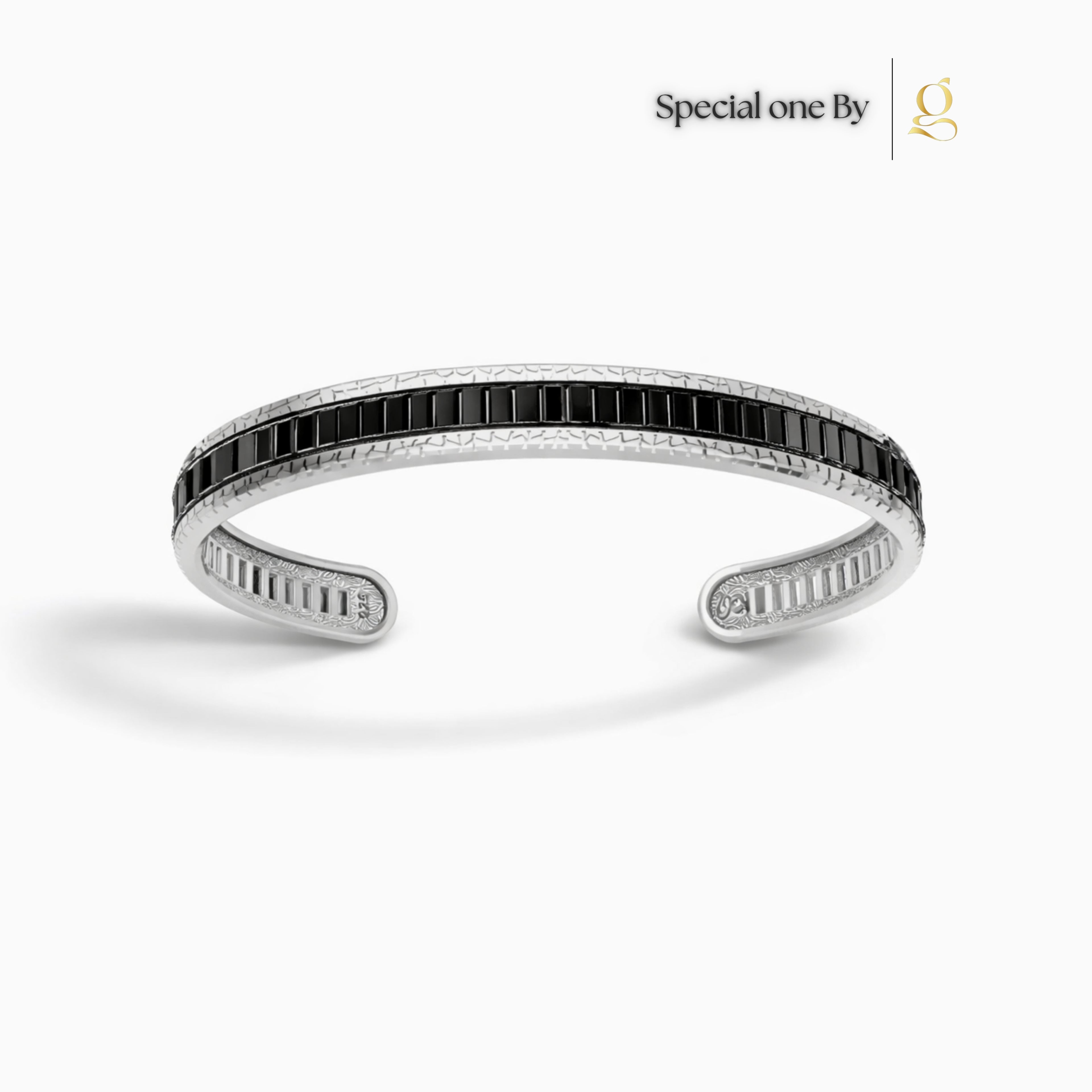 Snake Skin Design Silver Cuff Bracelet