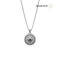 S26® 0.10 Carat Black Diamond Compass Necklace