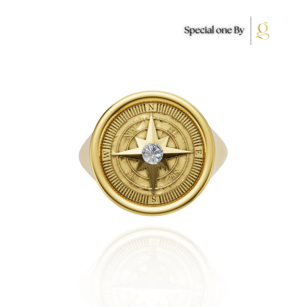 S26® 0.10 Carat Diamond Compass Ring