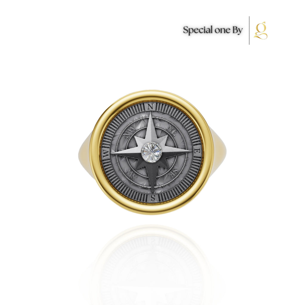 S26® 0.10 Carat Diamond Compass Ring