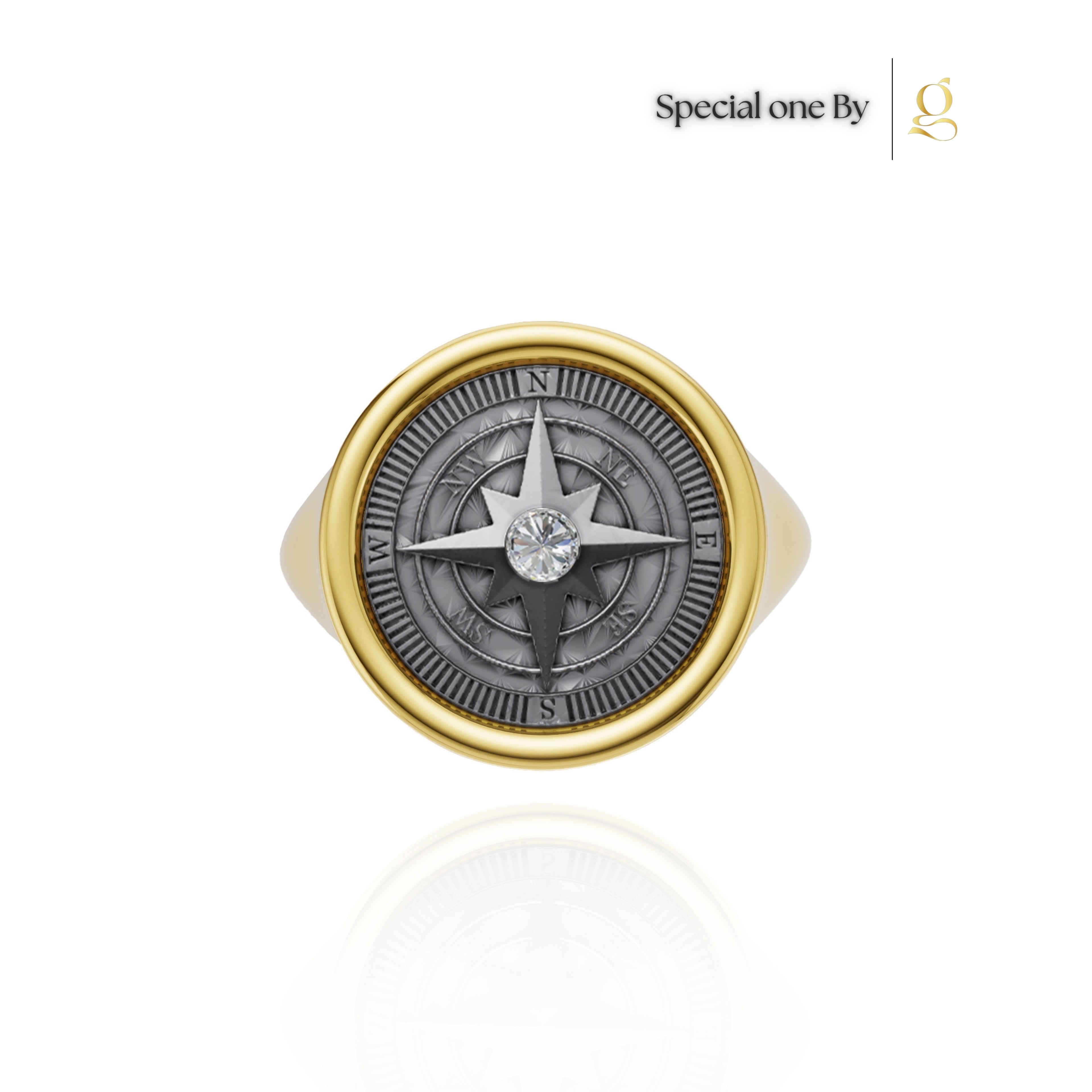 S26® 0.10 Carat Diamond Compass Ring
