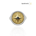 S26® 0.10 Carat Black Diamond Compass Ring