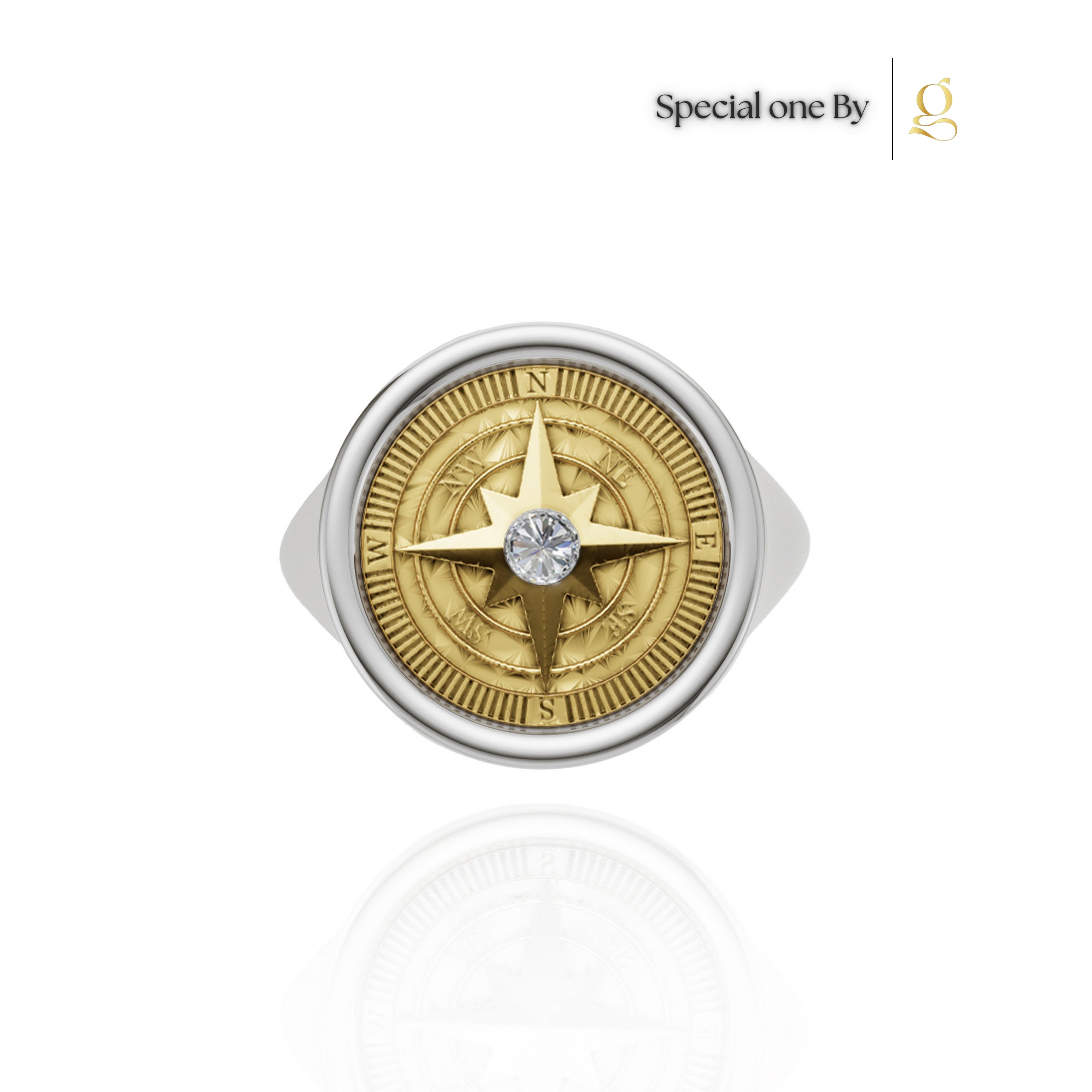S26® 0.10 Carat Diamond Compass Ring