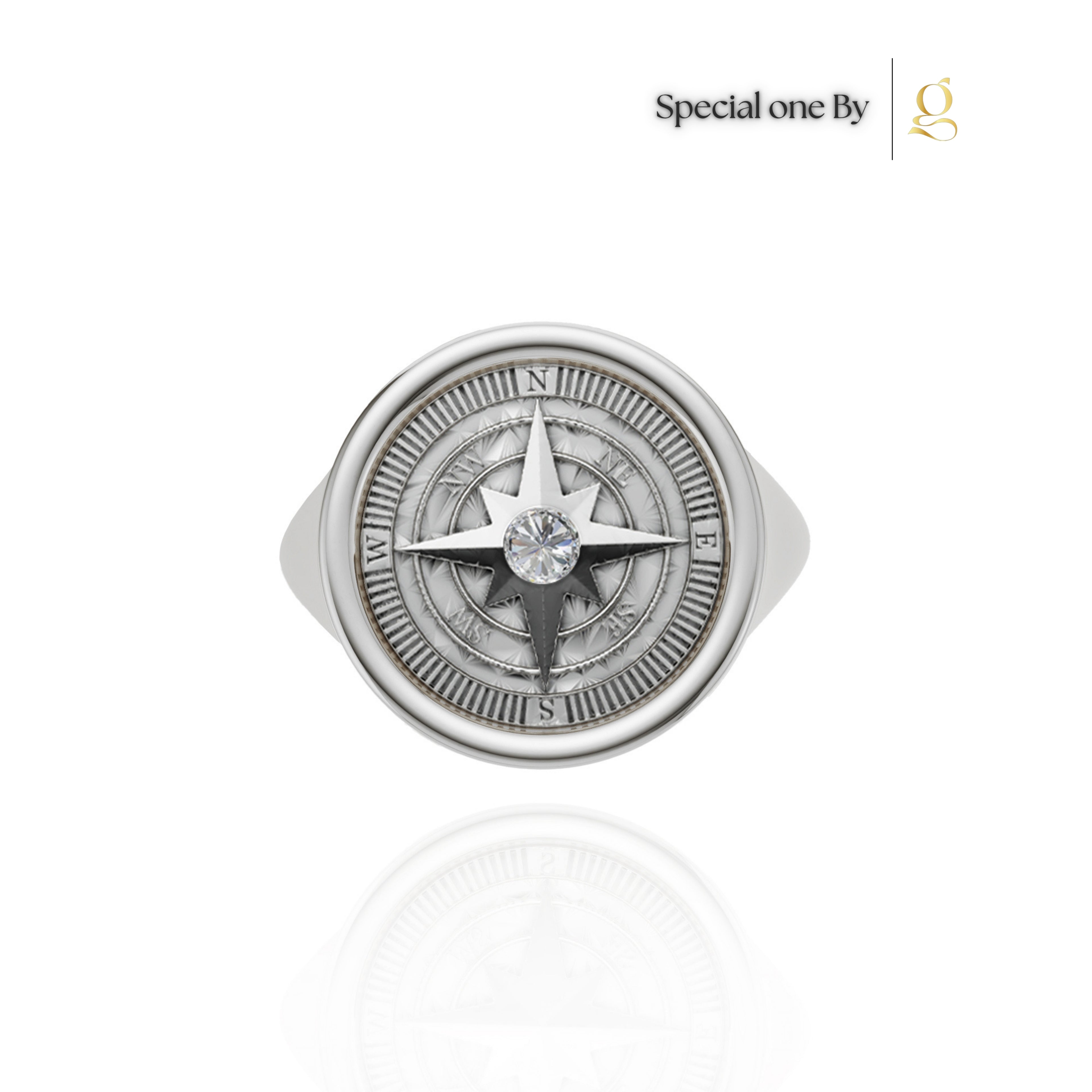 S26® 0.10 Carat Diamond Compass Ring