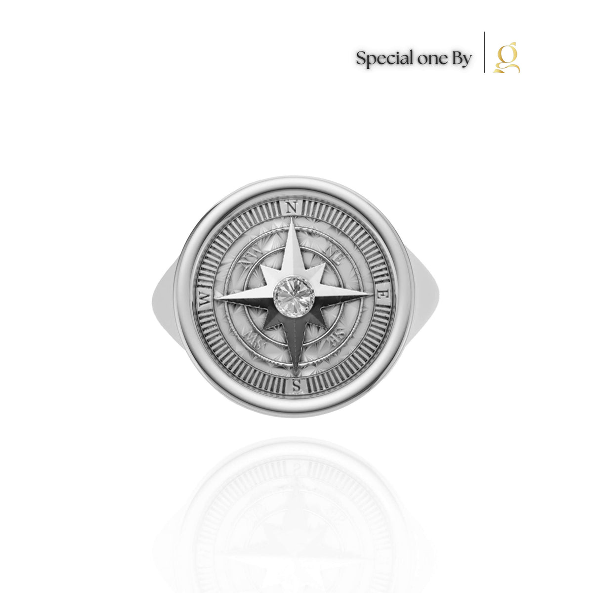 S26® 0.10 Carat Diamond Compass Ring