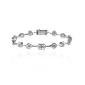 Mixed Vibe Zircon Stone Silver Bracelet