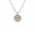 Fatima's Hand Silver Necklace with Zircon Stones 