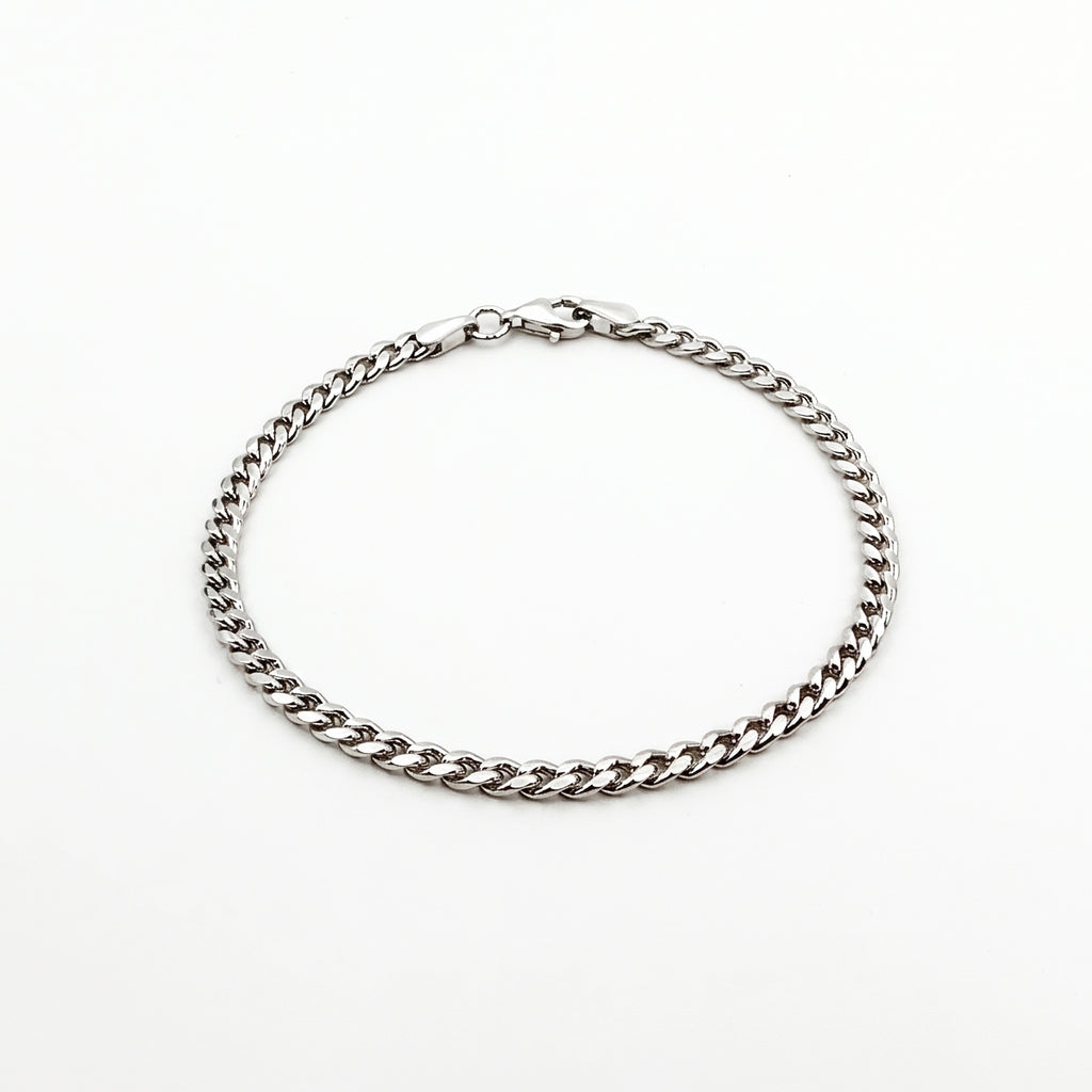 GJ Forse Chain Silver Bracelet 
