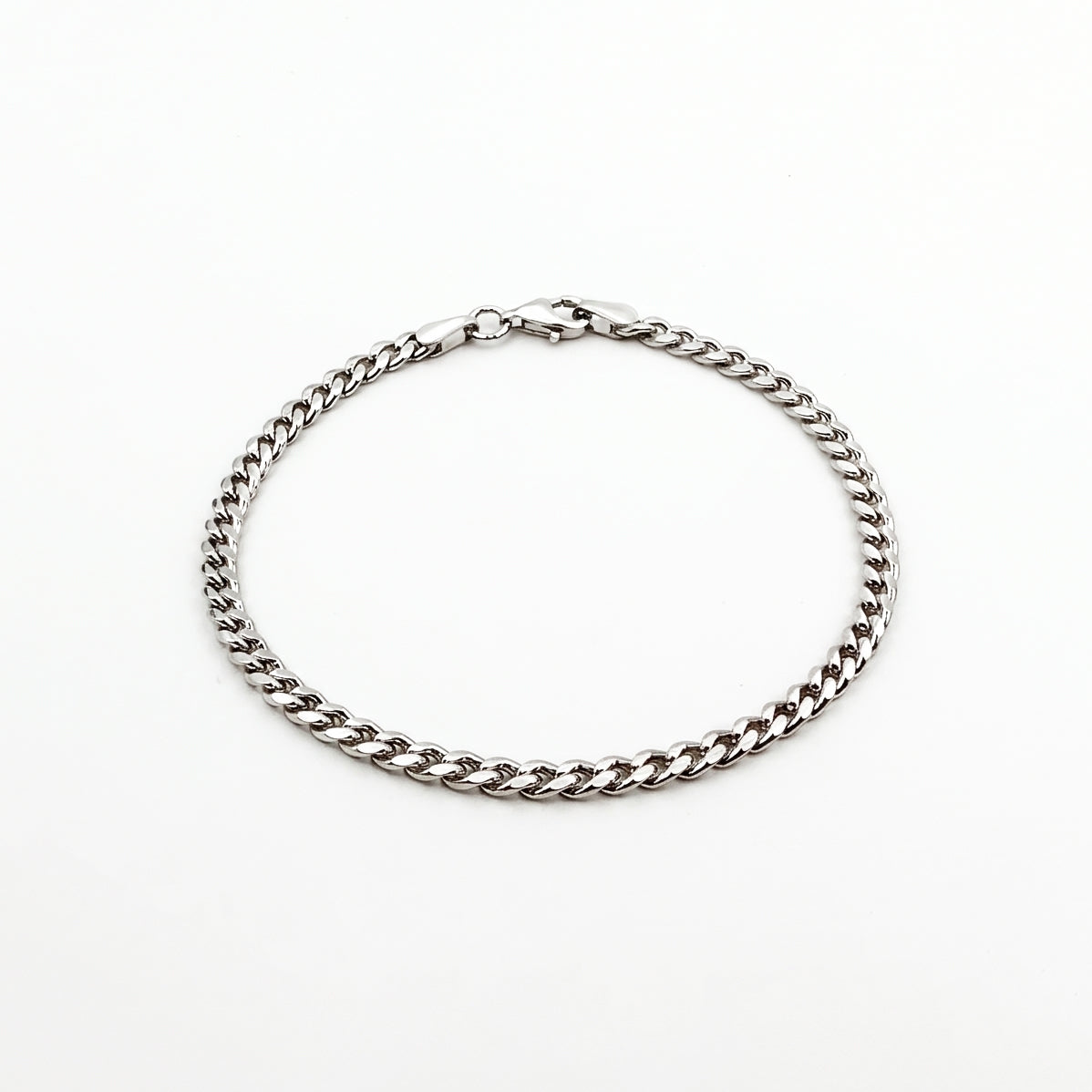 GJ Forse Chain Silver Bracelet 