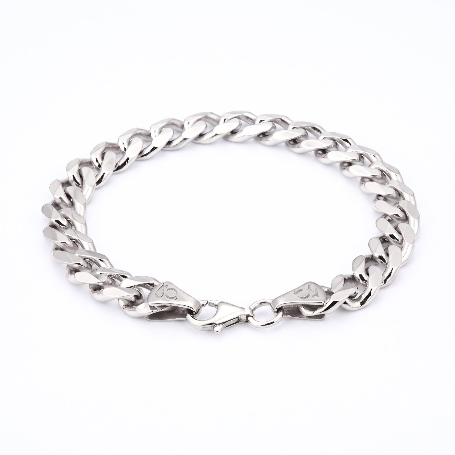 GJ Curb Chain Gümüş Bileklik