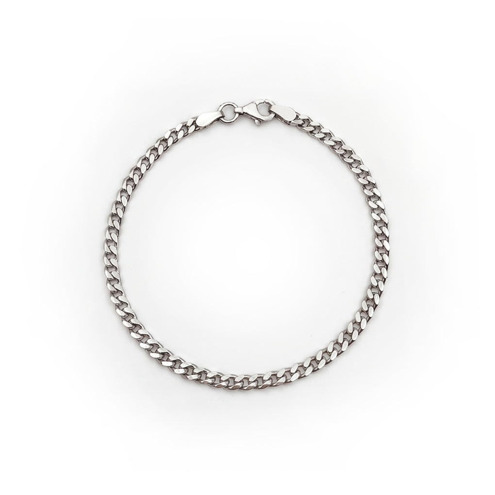 GJ Forse Chain Silver Bracelet 