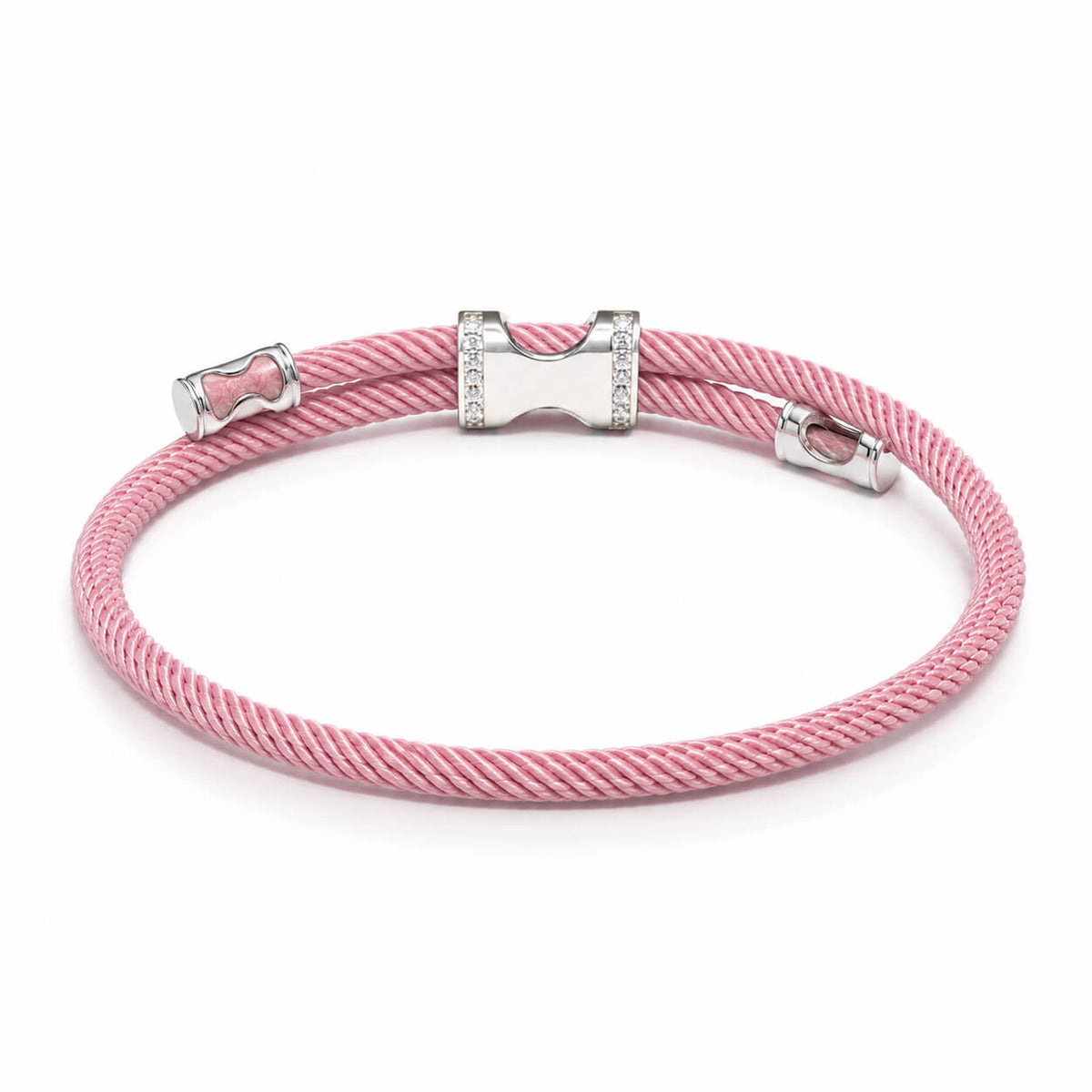 Gosi Silver Lucky Bracelet - Pink