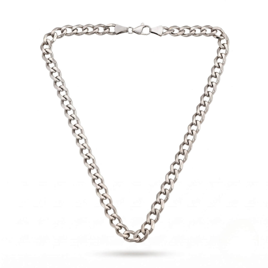 GJ Curb Chain Altın Kaplama Gümüş Kolye