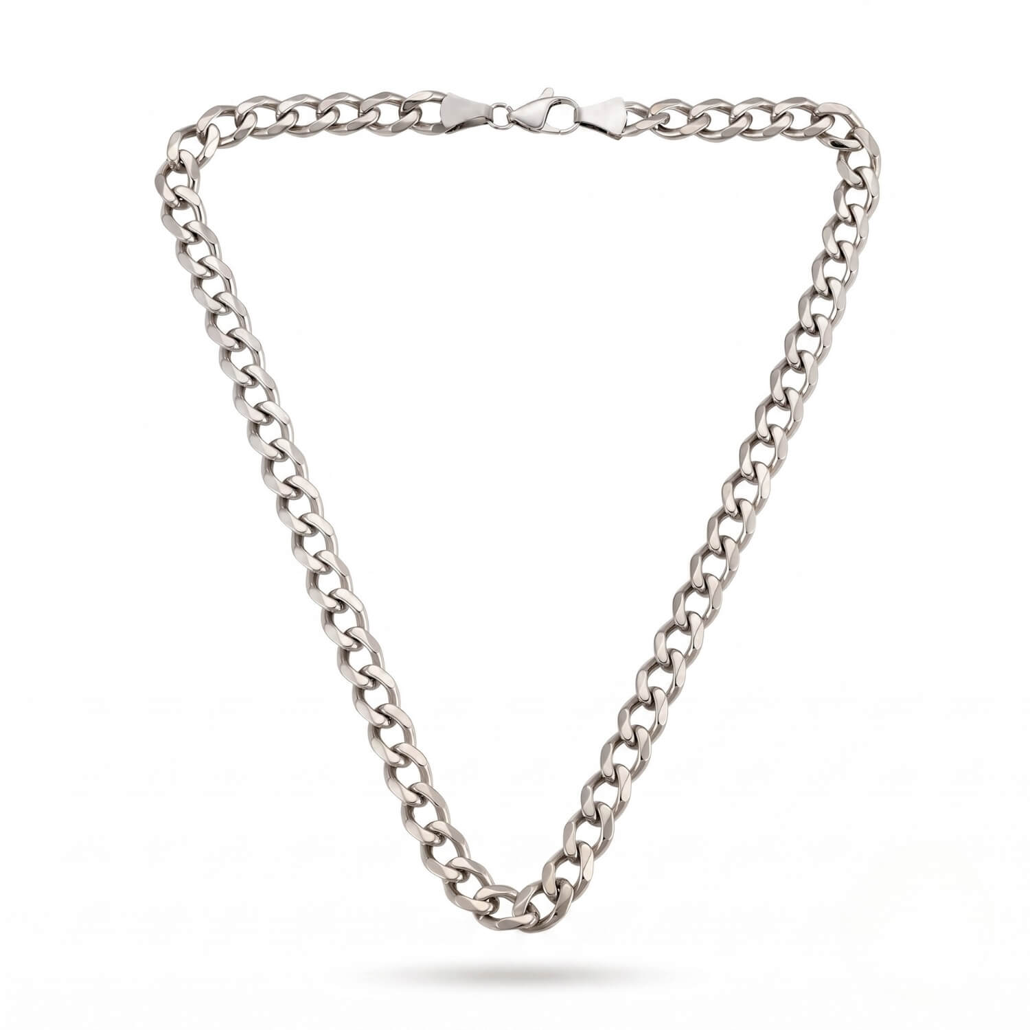 GJ Curb Chain Altın Kaplama Gümüş Kolye