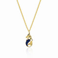 Mermaid Blue Mother-of-Pearl Silver Necklace