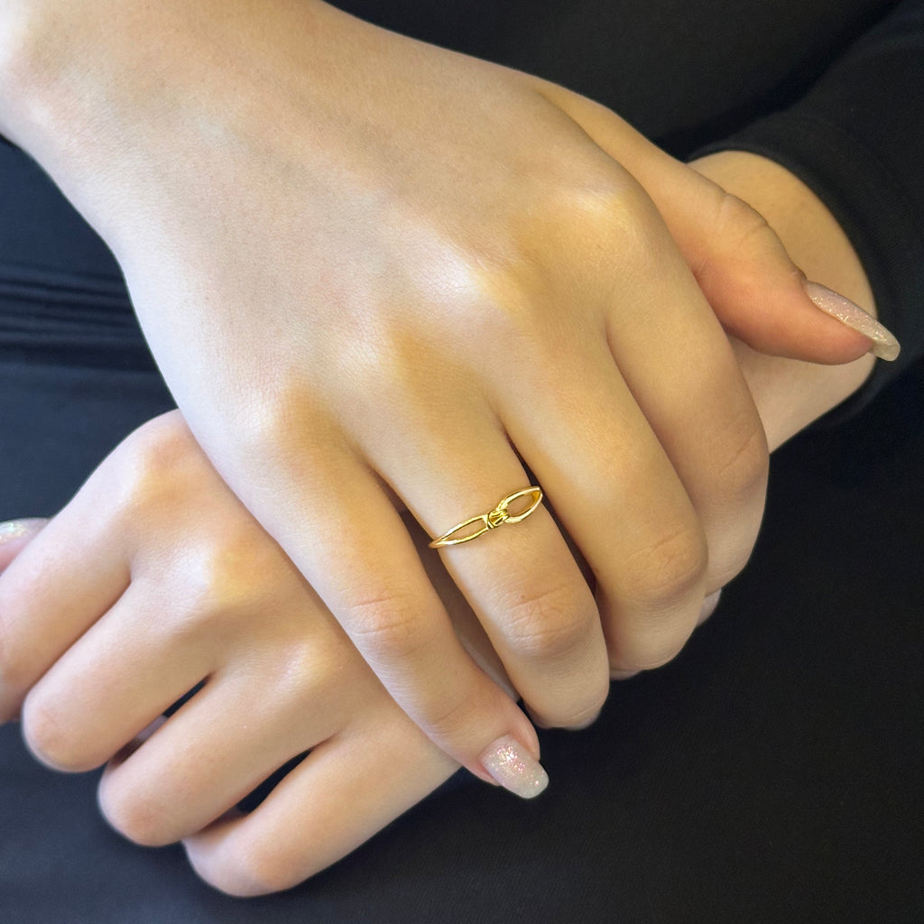 Mineli Düğüm Gümüş Yüzük