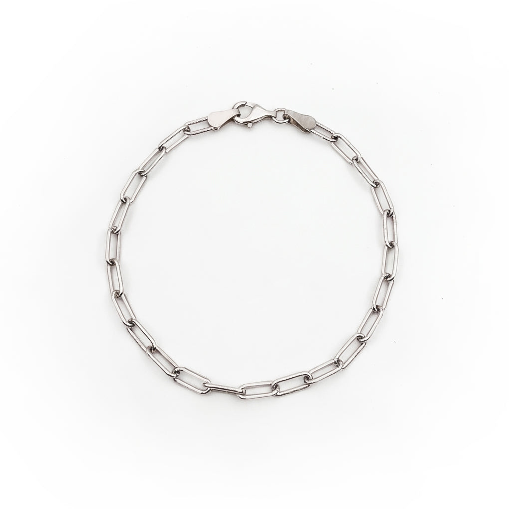 GJ Forse Chain Gümüş Bileklik