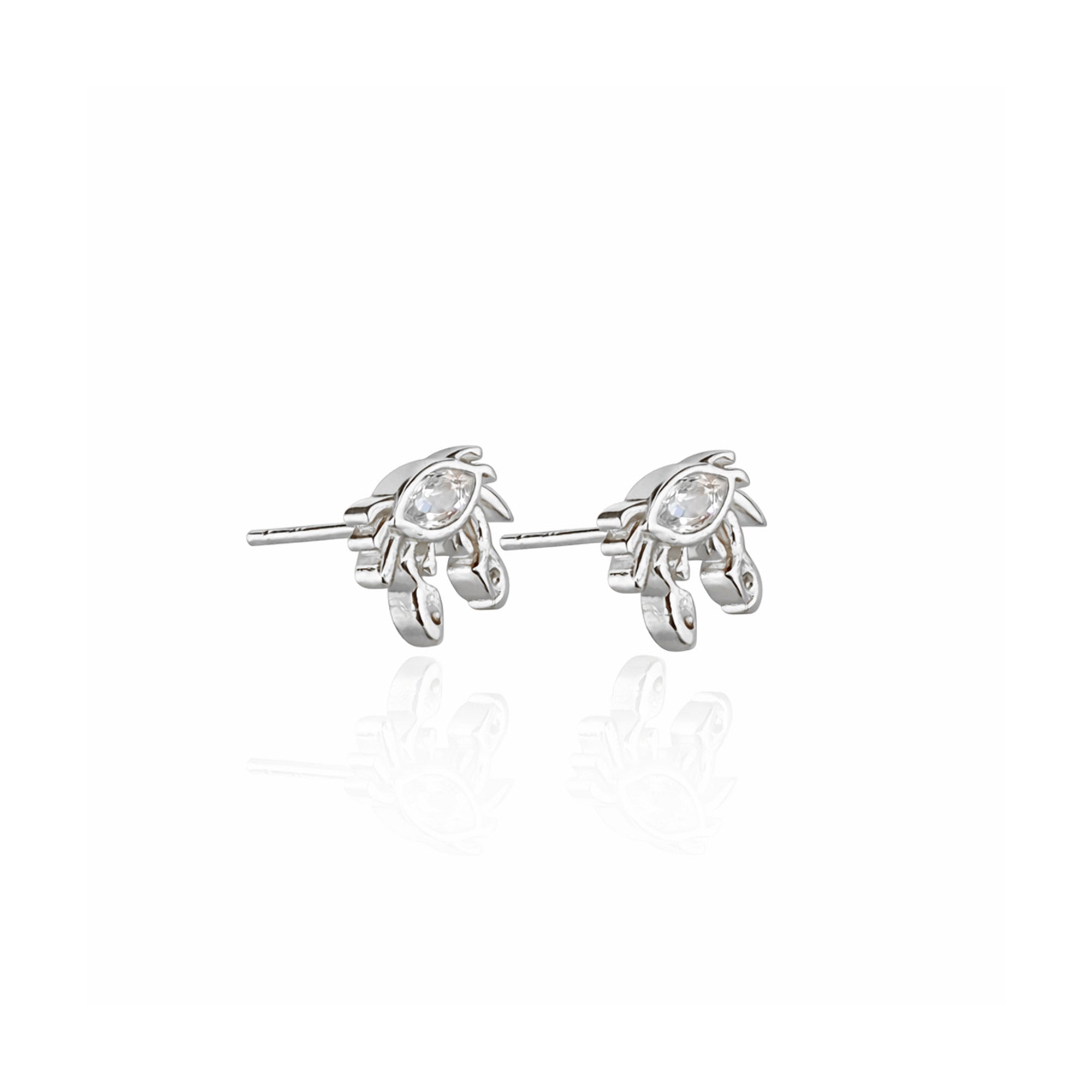 Mini Göz Gümüş Küpe