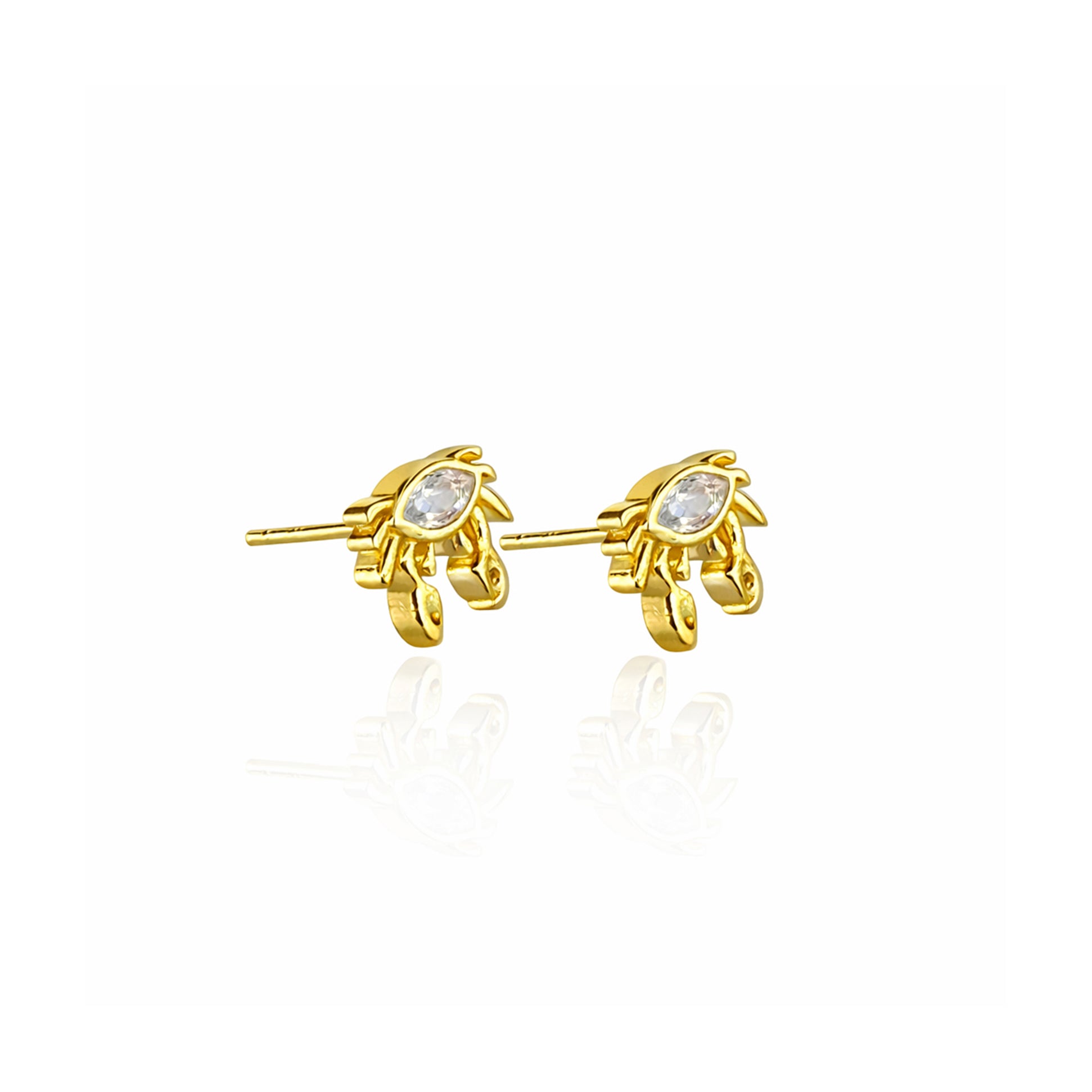 Mini Göz Gümüş Küpe