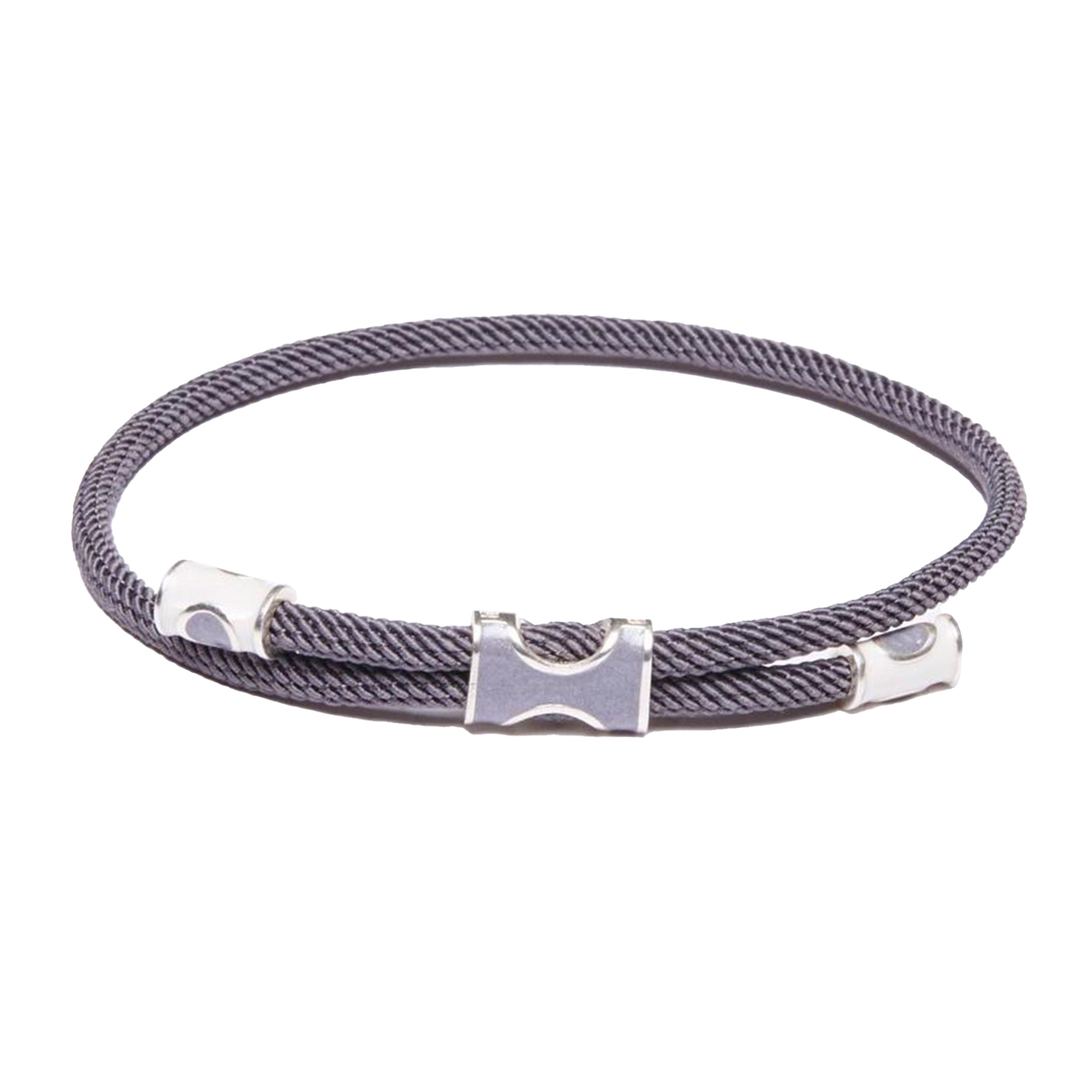 Gosi Gümüş Şans Bilekliği - Gri