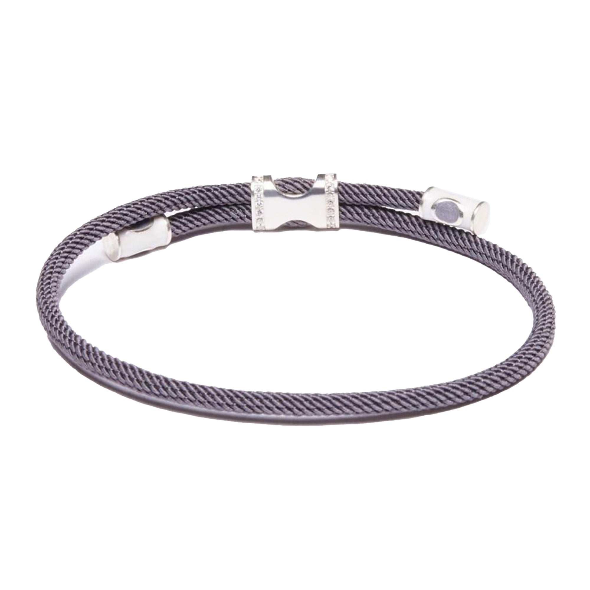 Gosi Gümüş Şans Bilekliği - Gri