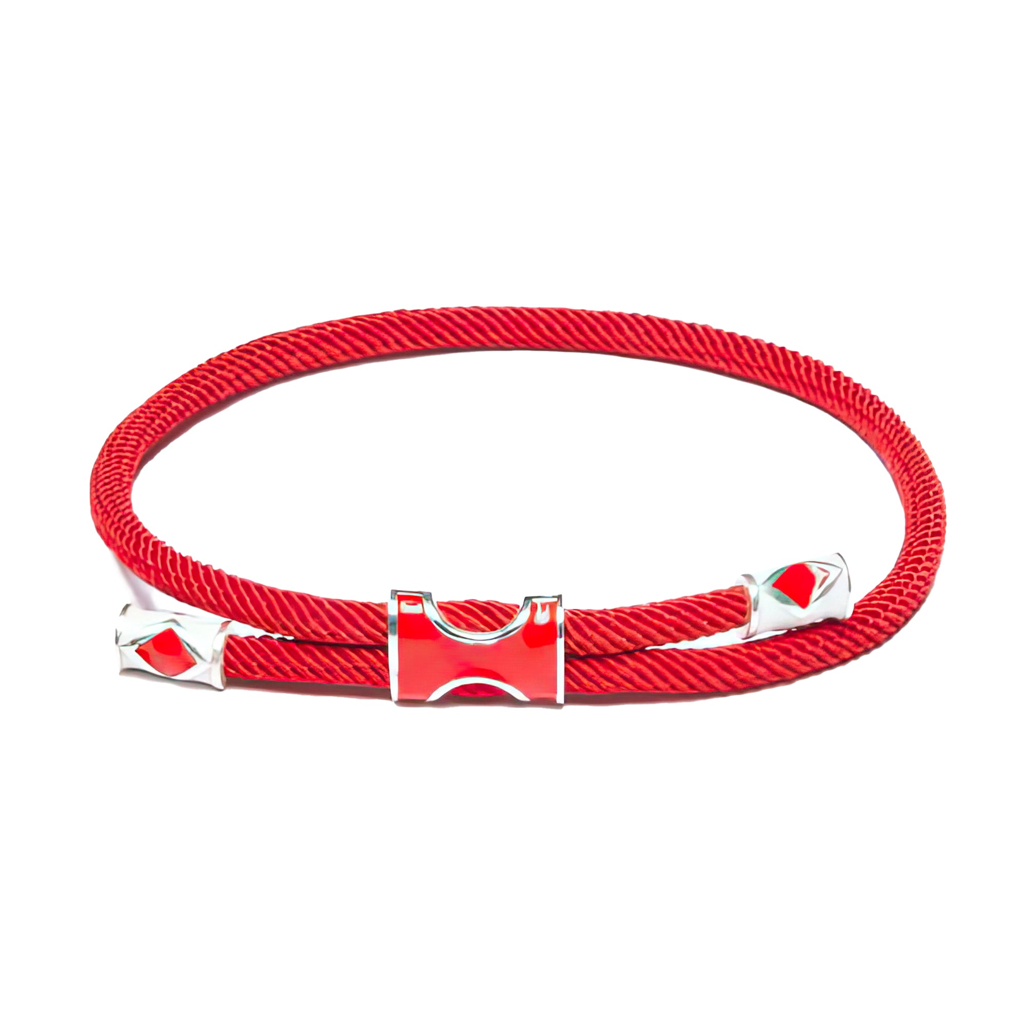 Gosi Gümüş Şans Bilekliği - Kırmızı