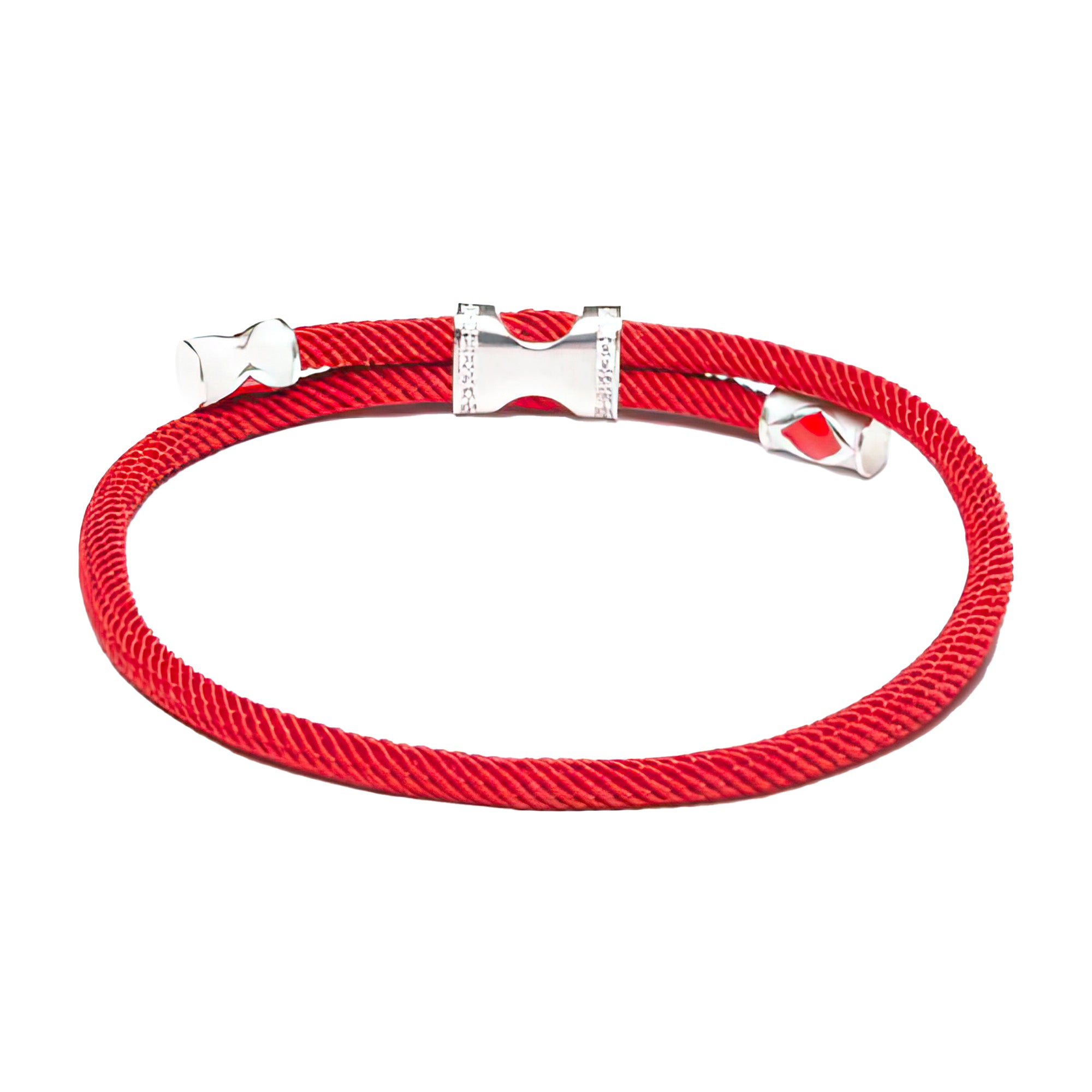 Gosi Gümüş Şans Bilekliği - Kırmızı