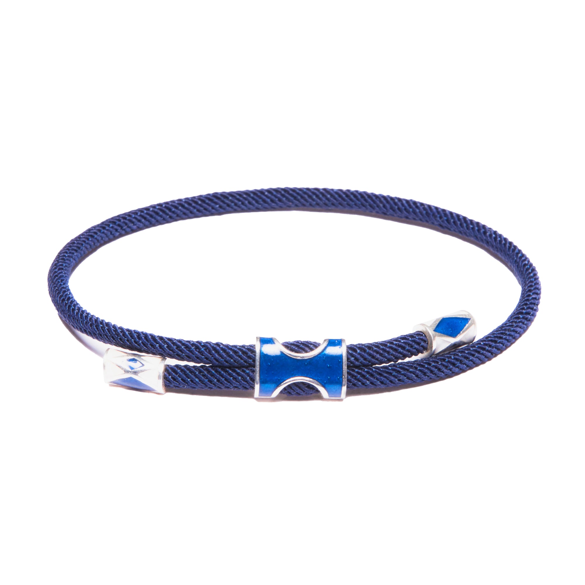 Gosi Gümüş Şans Bilekliği - Lacivert